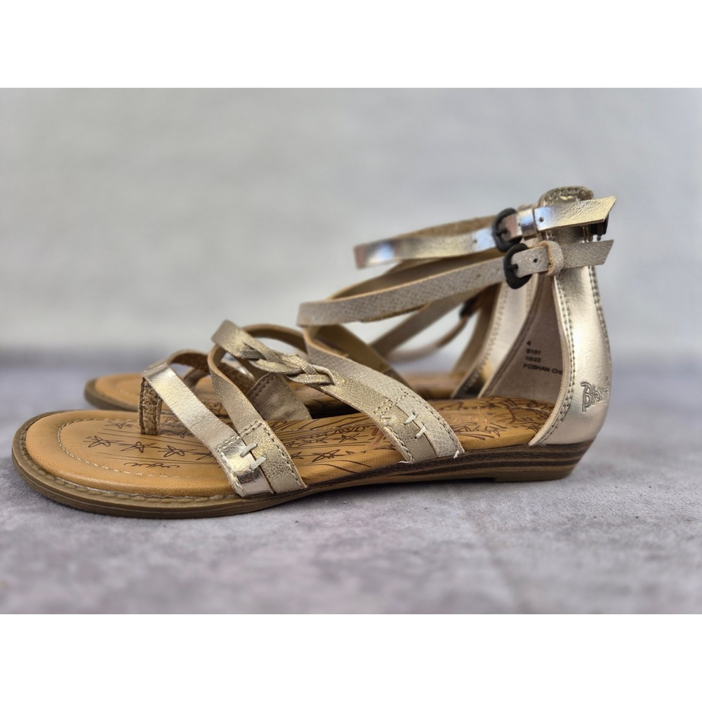 Blowfish Malibu Kids Bungalow-B-K Gold Gladiator Sandals Cloud Roller Karat 4
